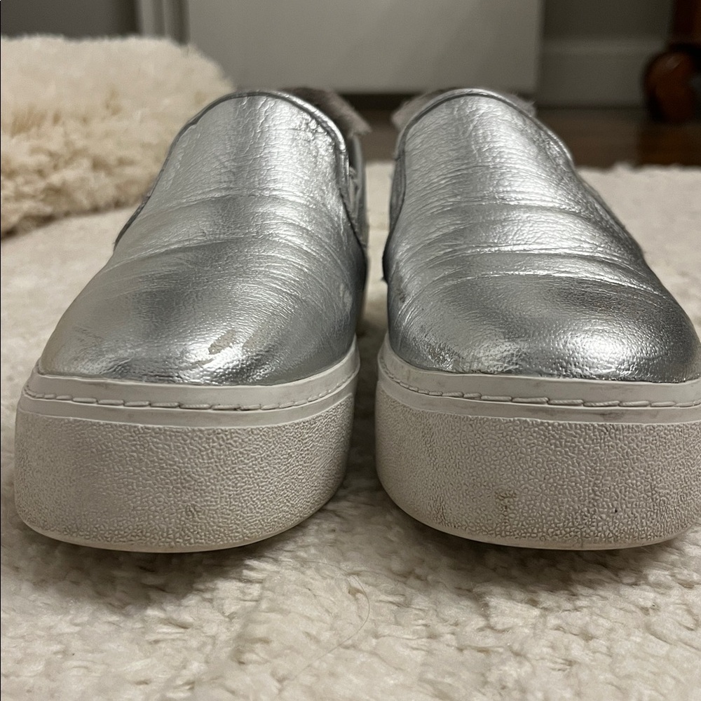 Bcbgeneration Metallic Silver Loafers - image 7